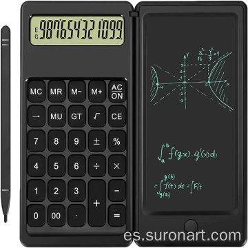 Nuevo Bloc de notas plegable de oficina con calculadora de bolsillo de 10 dígitos
